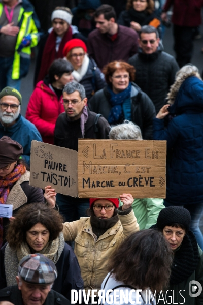 Manifestation contre la réforme des retraites à Nantes