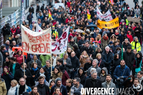 Manifestation contre la réforme des retraites à Nantes