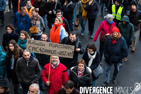 Manifestation contre la réforme des retraites à Nantes