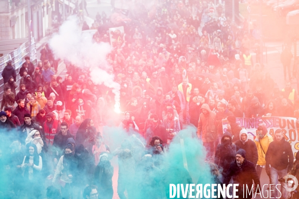 Manifestation contre la réforme des retraites à Nantes