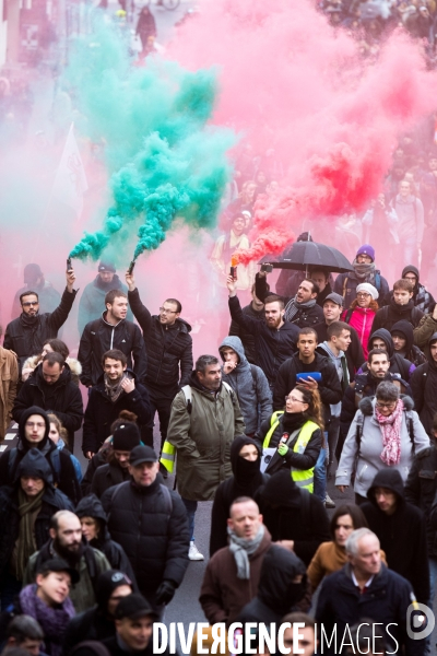 Manifestation contre la réforme des retraites à Nantes