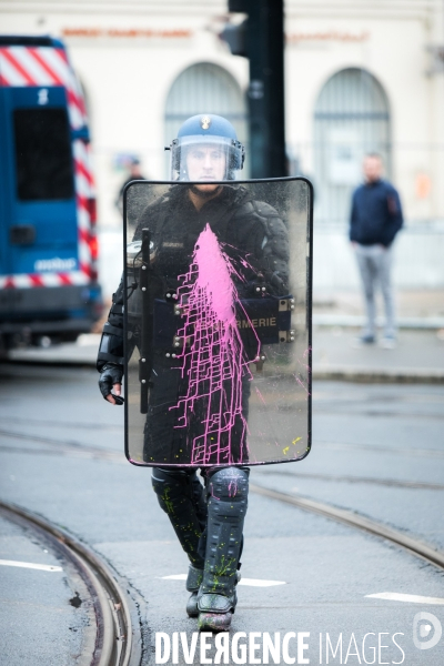 Manifestation contre la réforme des retraites à Nantes