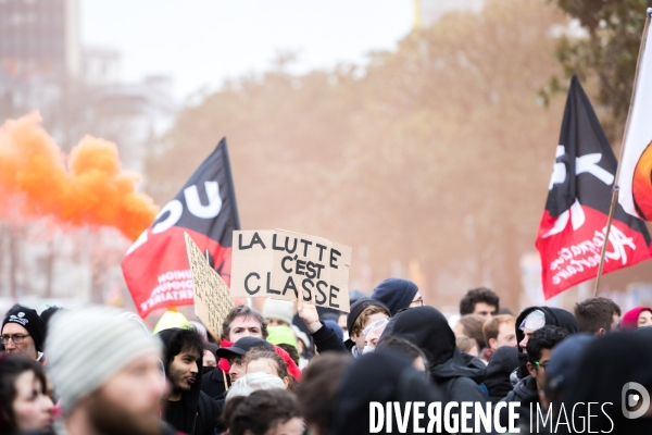 Manifestation contre la réforme des retraites à Nantes