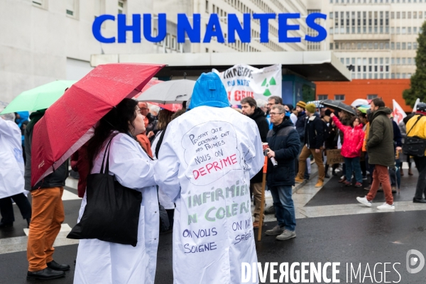 Manifestation contre la réforme des retraites à Nantes