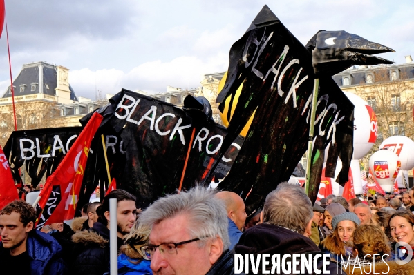 Manifestation contre le projet de réforme des retraites.