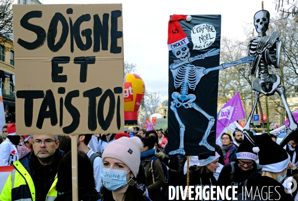 Manifestation contre le projet de réforme des retraites.