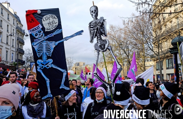 Manifestation contre le projet de réforme des retraites.