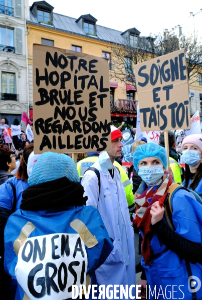 Manifestation contre le projet de réforme des retraites.