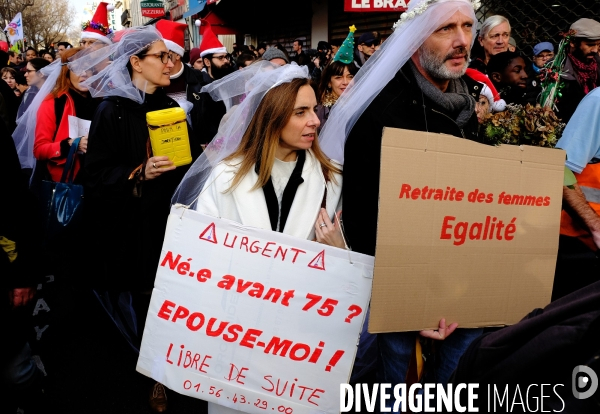 Manifestation contre le projet de réforme des retraites.