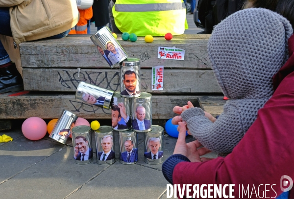 Manifestation contre le projet de réforme des retraites.