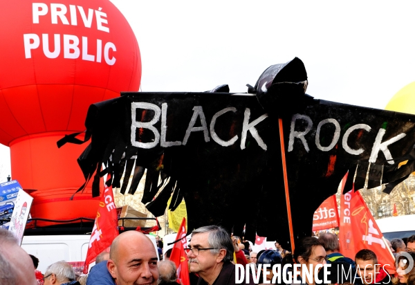 Manifestation contre le projet de réforme des retraites.