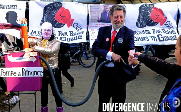 Manifestation contre le projet de réforme des retraites.