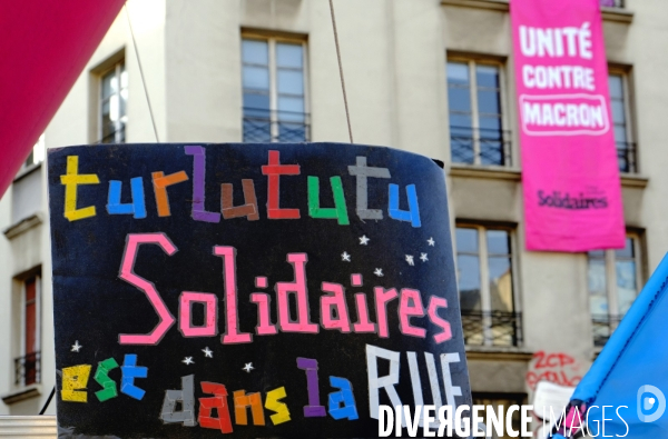 Manifestation contre le projet de réforme des retraites.