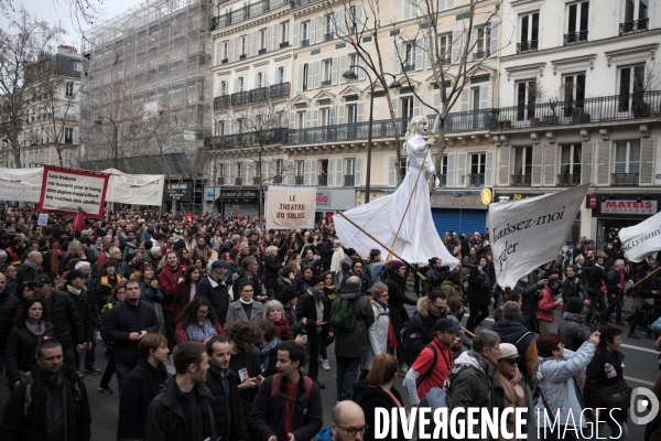 Manifestation contre la réforme des retraites le 17 Décembre 2019 à Paris