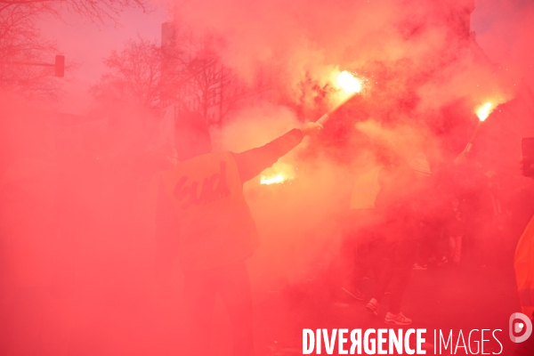 Manifestation contre la réforme des retraites le 17 Décembre 2019 à Paris