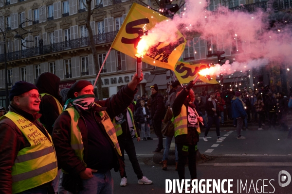 Manifestation contre la réforme des retraites le 17 Décembre 2019 à Paris