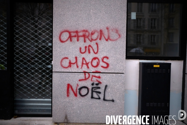 Manifestation contre la réforme des retraites le 17 Décembre 2019 à Paris