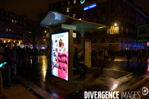 Manifestation contre la réforme des retraites le 17 Décembre 2019 à Paris