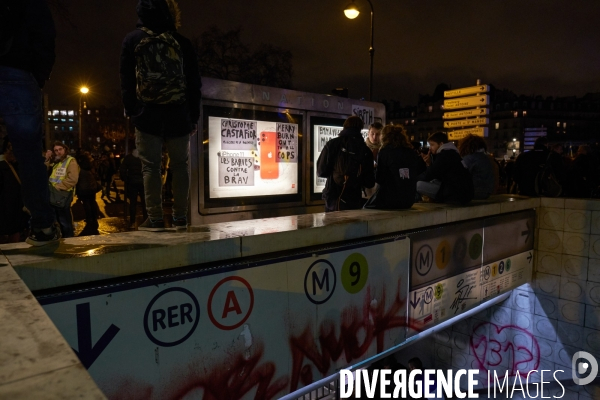 Manifestation contre la réforme des retraites le 17 Décembre 2019 à Paris