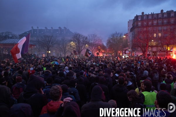 Manifestation contre la réforme des retraites le 17 Décembre 2019 à Paris