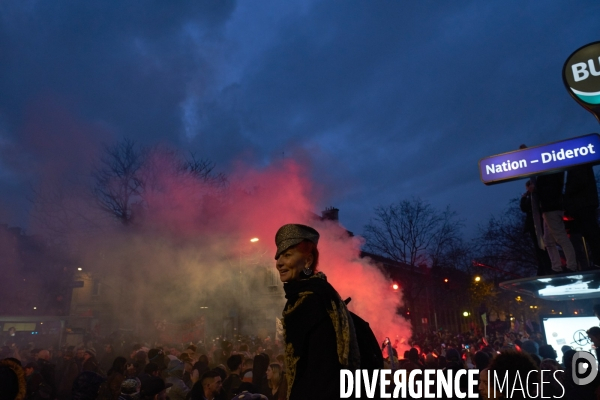 Manifestation contre la réforme des retraites le 17 Décembre 2019 à Paris