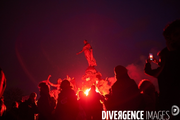 Manifestation contre la réforme des retraites le 17 Décembre 2019 à Paris