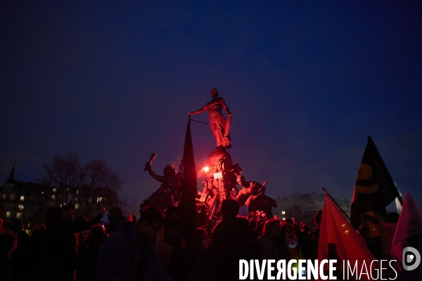 Manifestation contre la réforme des retraites le 17 Décembre 2019 à Paris