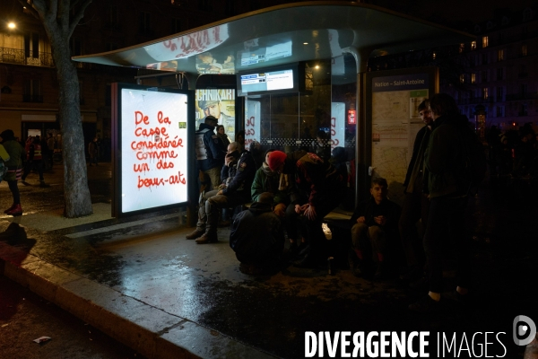 Manifestation contre la réforme des retraites le 17 Décembre 2019 à Paris