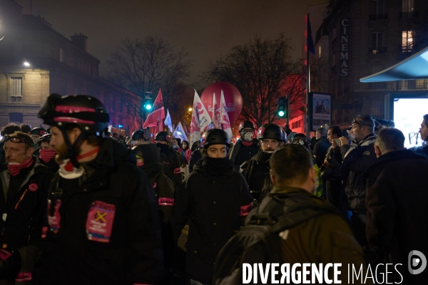 Manifestation contre la réforme des retraites le 17 Décembre 2019 à Paris