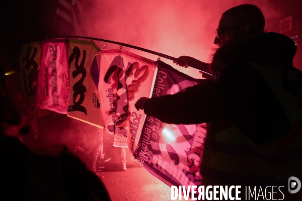 Manifestation contre la réforme des retraites le 17 Décembre 2019 à Paris