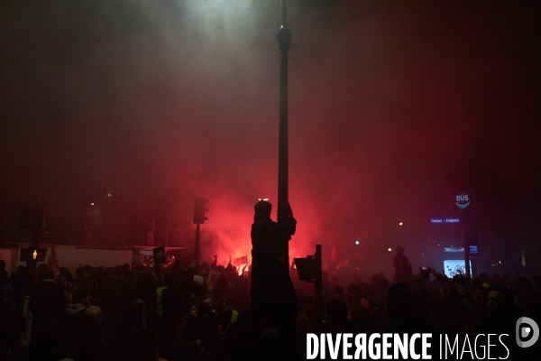 Manifestation contre la réforme des retraites le 17 Décembre 2019 à Paris