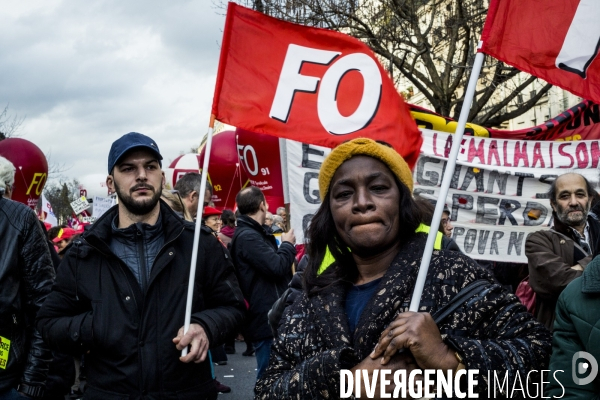 17.12.2019, Paris - Manifestation contre la reforme des retraites