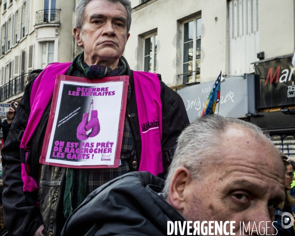 17.12.2019, Paris - Manifestation contre la reforme des retraites