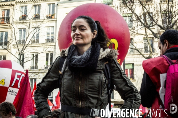 17.12.2019, Paris - Manifestation contre la reforme des retraites