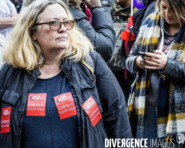 17.12.2019, Paris - Manifestation contre la reforme des retraites