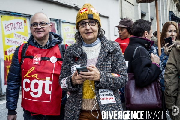 17.12.2019, Paris - Manifestation contre la reforme des retraites