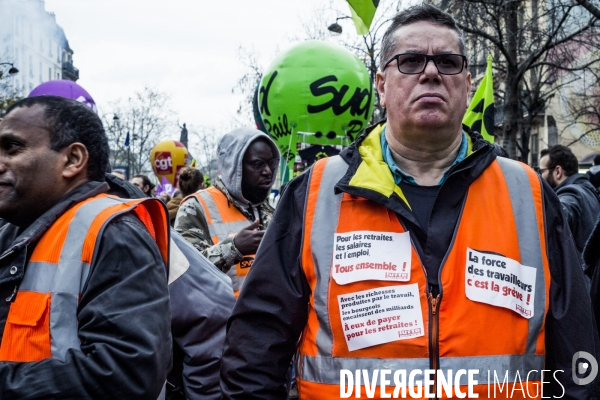 17.12.2019, Paris - Manifestation contre la reforme des retraites