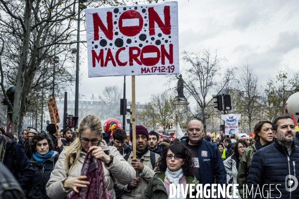 17.12.2019, Paris - Manifestation contre la reforme des retraites