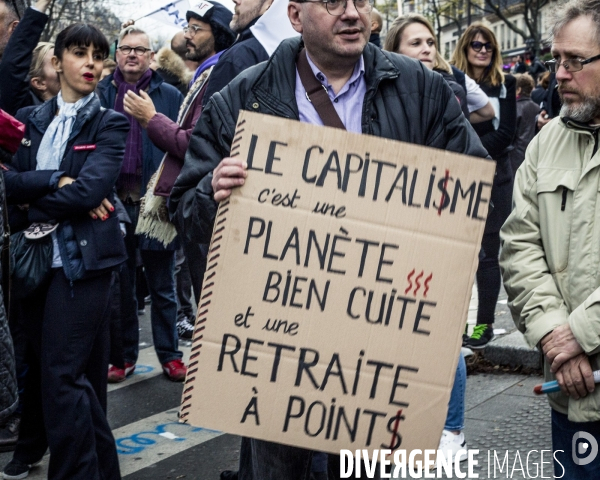 17.12.2019, Paris - Manifestation contre la reforme des retraites