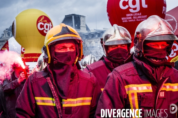 17.12.2019, Paris - Manifestation contre la reforme des retraites