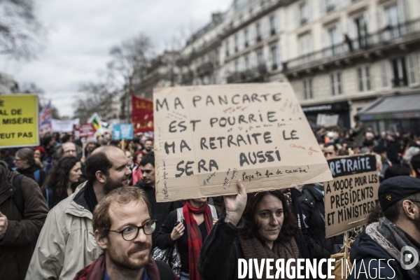 Manifestation contre la réforme des retraites