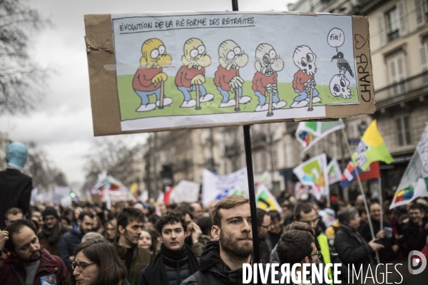 Manifestation contre la réforme des retraites