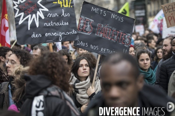 Manifestation contre la réforme des retraites