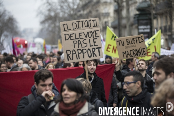 Manifestation contre la réforme des retraites