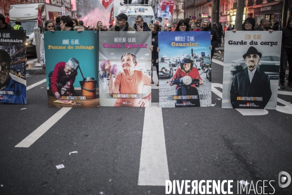 Manifestation contre la réforme des retraites