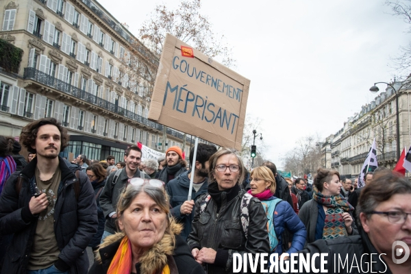 17/12/2019 - Marche contre la réforme des retraites
