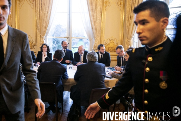 Laurent PIETRASZEWSKI participe avec les syndicats aux négociations sur la réforme des retraites.
