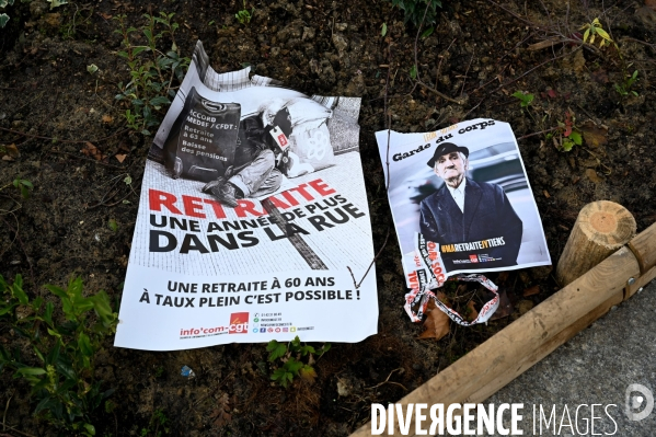 Manifestation contre la réforme des retraites.