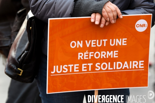 Manifestation contre la réforme des retraites.