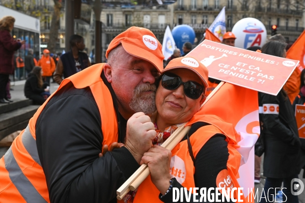 Manifestation contre la réforme des retraites.